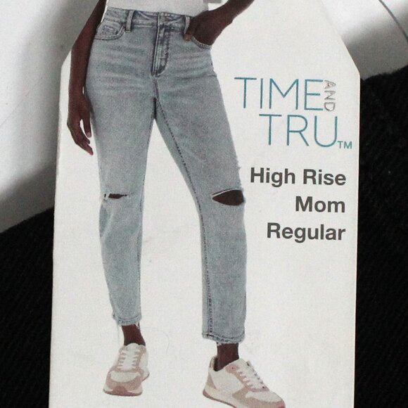 NWT Time and Tru Women's Size 18 High Rise Mom Regular Black Jeans - Picture 4 of 13